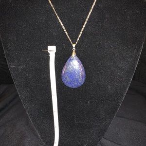 Beautiful teardrop lapis Lazuli Pendant Necklace